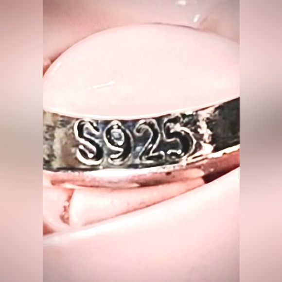 Sterling Silver Rose and Vine Ring size 8 - Picture 5 of 9